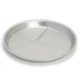 オオイ金属 アルマイト食器 ランチ皿丸型(3食)　キャンプ レジャー アウトドア バーベキュー レトロ