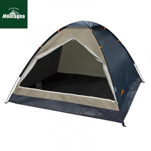 テント 組立式ファミリードームテント 3〜4人用 Montagna モンターナ レジャー アウトドア キャンプ 簡易テント